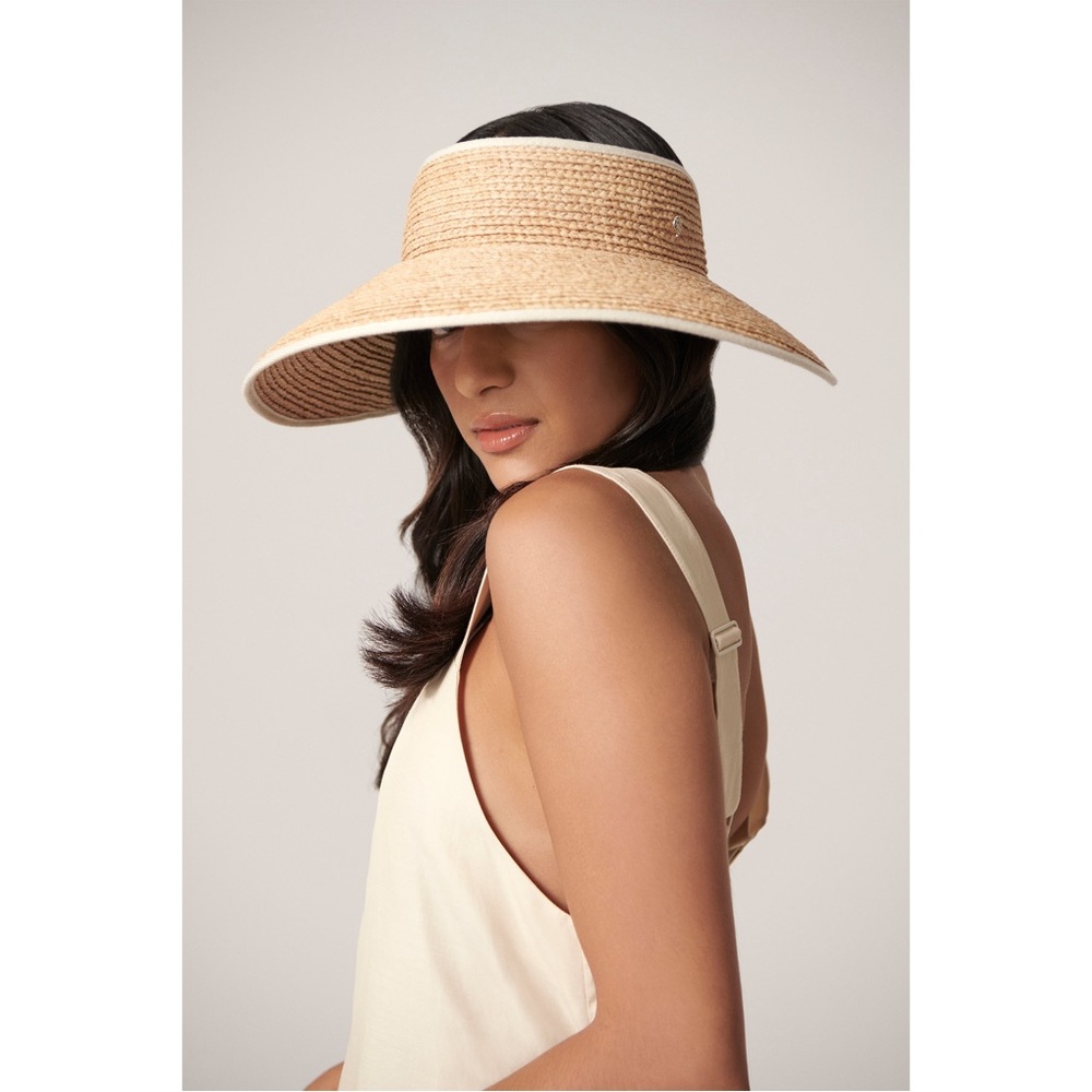 Helen Kaminski Tan Wide-Brimmed Hat